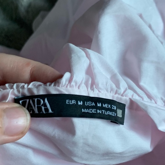 Pink Ruffle Zara Shirt - Picture 2 of 2